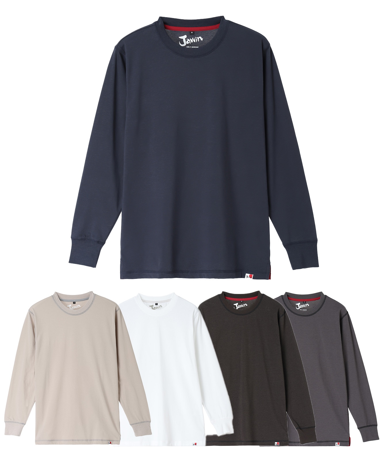 【Jawin】 55304 吸汗速乾長袖Tシャツ [通年]