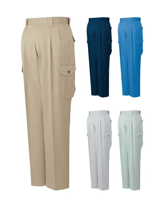 JICHODO】 H80102 エコ3バリューツータックカーゴパンツ [秋冬]（股下