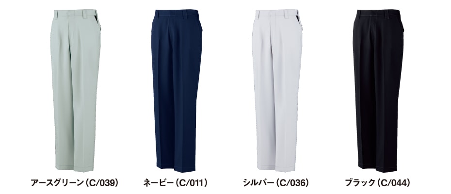 JICHODO】 83801 エコ製品制電ストレッチノータックパンツ [秋冬]※SLIM