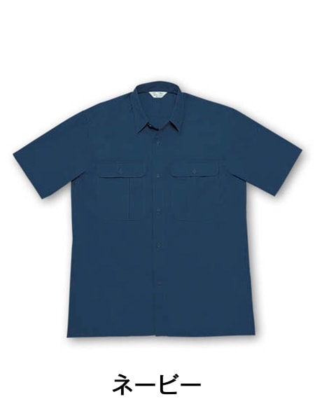 TomoeSAKURA】 1066 製品制電半袖シャツ [春夏] カラー:ネービー