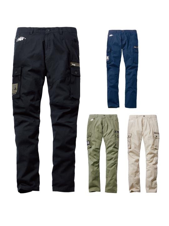 Jawin】 57502 ストレッチノータックカーゴパンツ[春夏]※SLIM FIT
