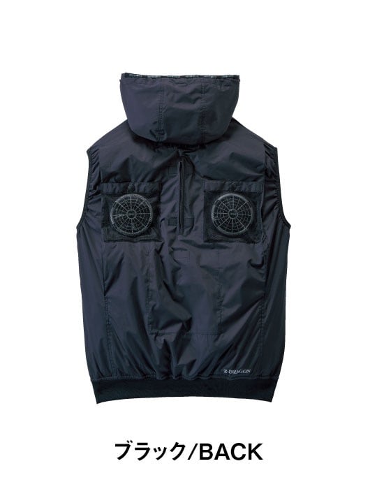【JIN】空調服 Z-DRAGON】 FS74280J エコ 空調服(R)ベスト＋18.0V超大風量瞬間