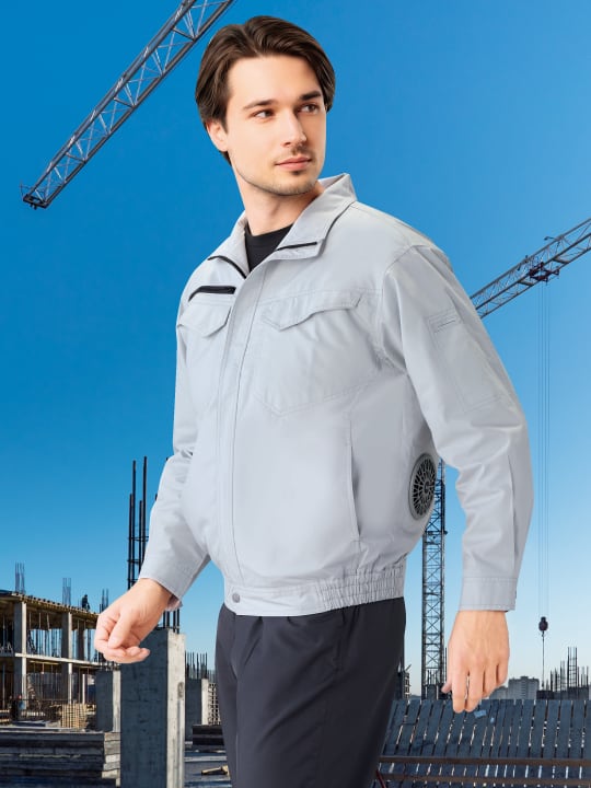 JICHODO】87080 空調服(R)エコ長袖ブルゾン(ファン無し) [春夏]通販