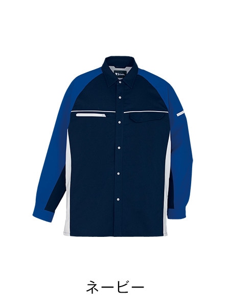 JICHODO】 86804 製品制電ストレッチ長袖シャツ [通年]※SLIM FIT※通販