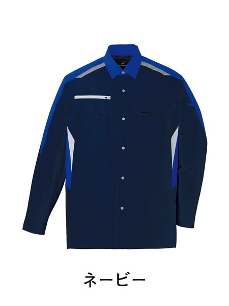 Sちやん JICHODO】87404 抗ウイルス加工長袖シャツ [通年]※SLIM FIT※通販ページ