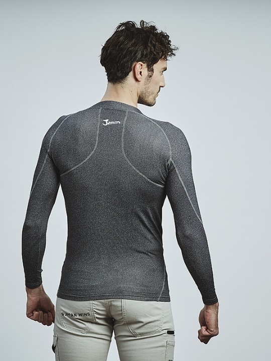 Jawin】 58204-1 ローネックロングスリーブ[秋冬]＜名入れ刺繍加工不可
