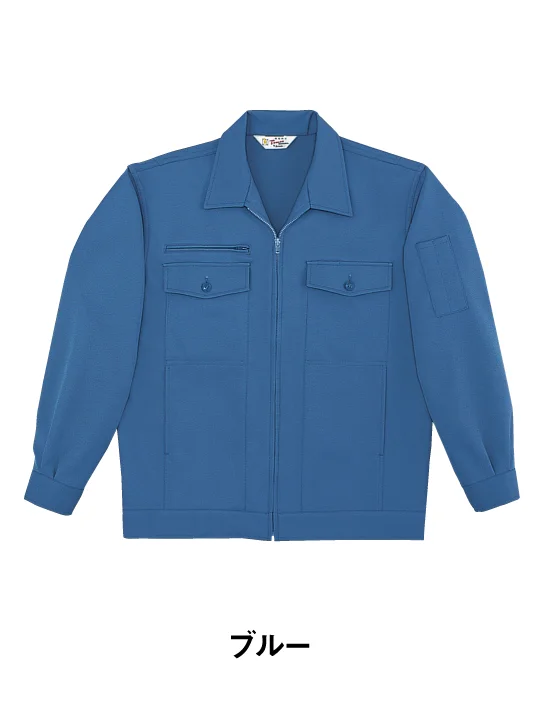 TomoeSAKURA】 4500 製品制電ストレッチジャンパー(前ファスナー