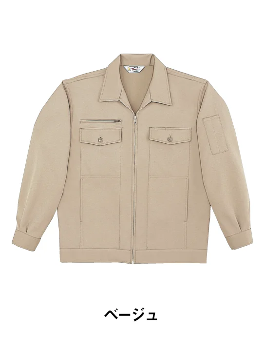 TomoeSAKURA】 4500 製品制電ストレッチジャンパー(前ファスナー