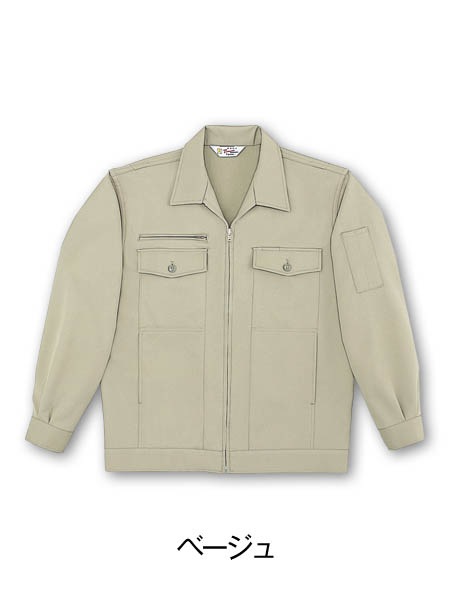 TomoeSAKURA】 4500 製品制電ストレッチジャンパー(前ファスナー