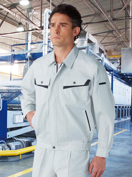 JICHODO】 86000 エコ製品制電長袖ブルゾン [春夏]通販ページ│自重堂