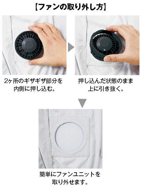 空調服(R)】 SK23021K70 14.4V瞬間冷却超大容量ターボハイパワーファン