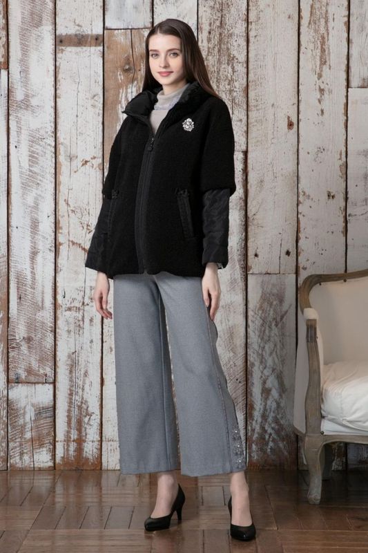 【新品】スーパービューティーサイドレースモチーフ使いワイド系格子柄パンツ44 Pants |Super Beauty公式通販