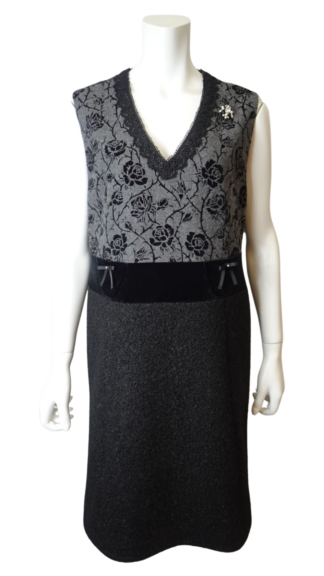 スーパービューティー♡完売新作裾レース　ギンガムチェック風のジャージ素材ワンピ スーパービューティー♡完売新作裾レース ギンガムチェック風の