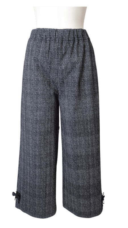 【新品】スーパービューティーリボン×花モチーフ付ギンガムチェック素材パンツ44 Pants ｜Super Beauty公式通販