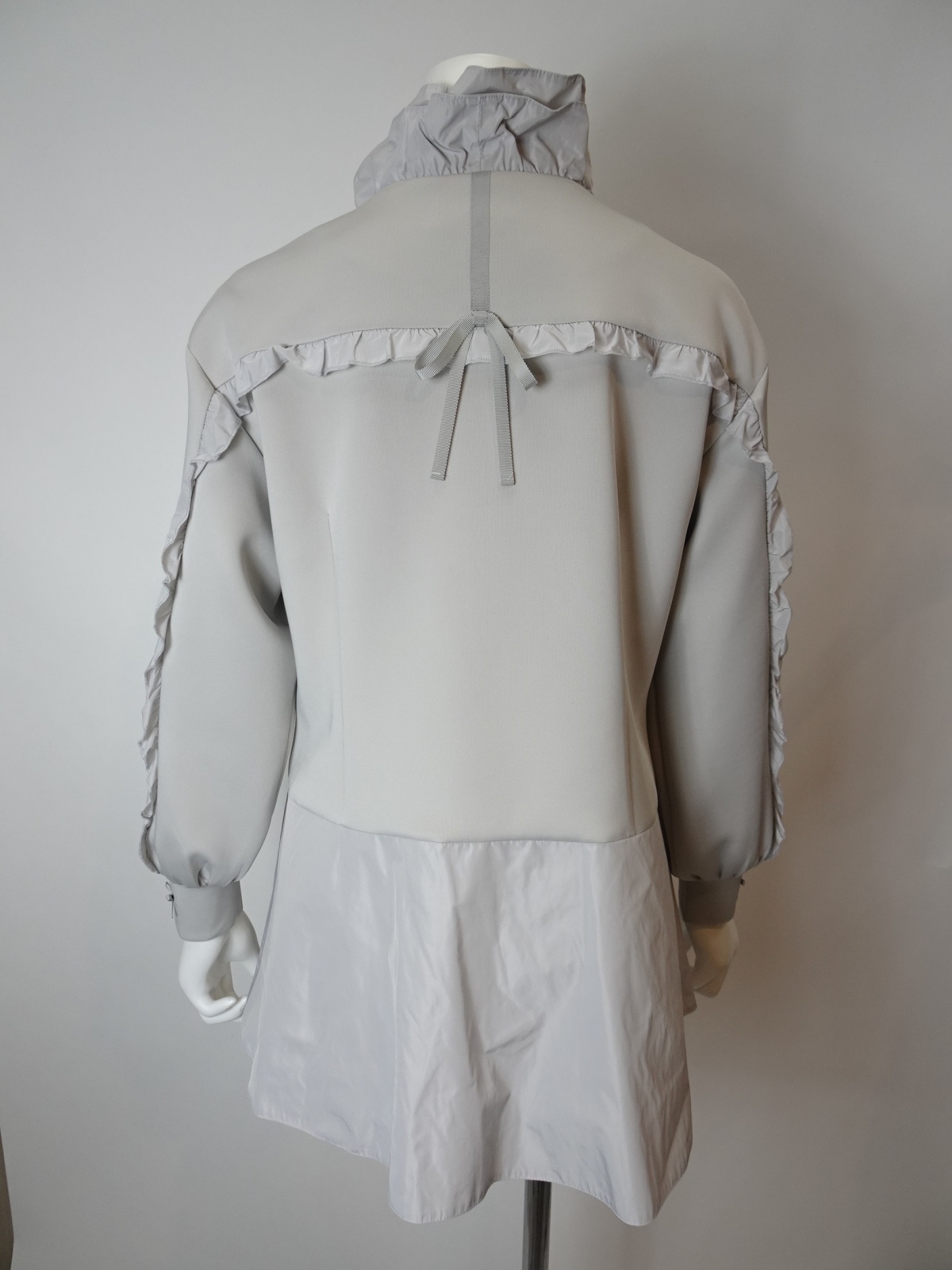 ♡ フリル衿異素材切替ジャケット 2025年春夏 フリル衿異素材切替ジャケット 2517001 ｜Super