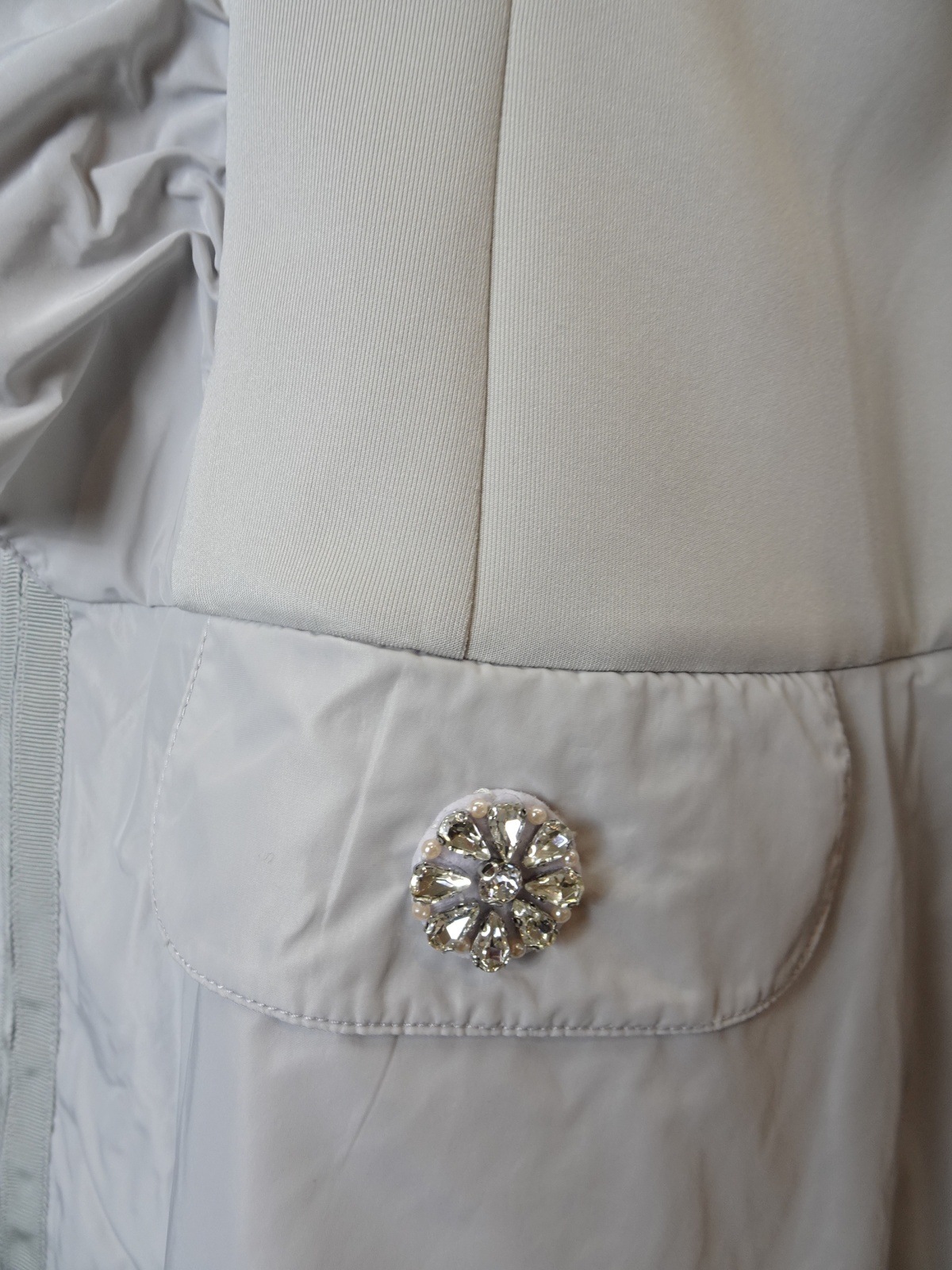 2025年春夏 フリル衿異素材切替ジャケット 2517001 ｜Super