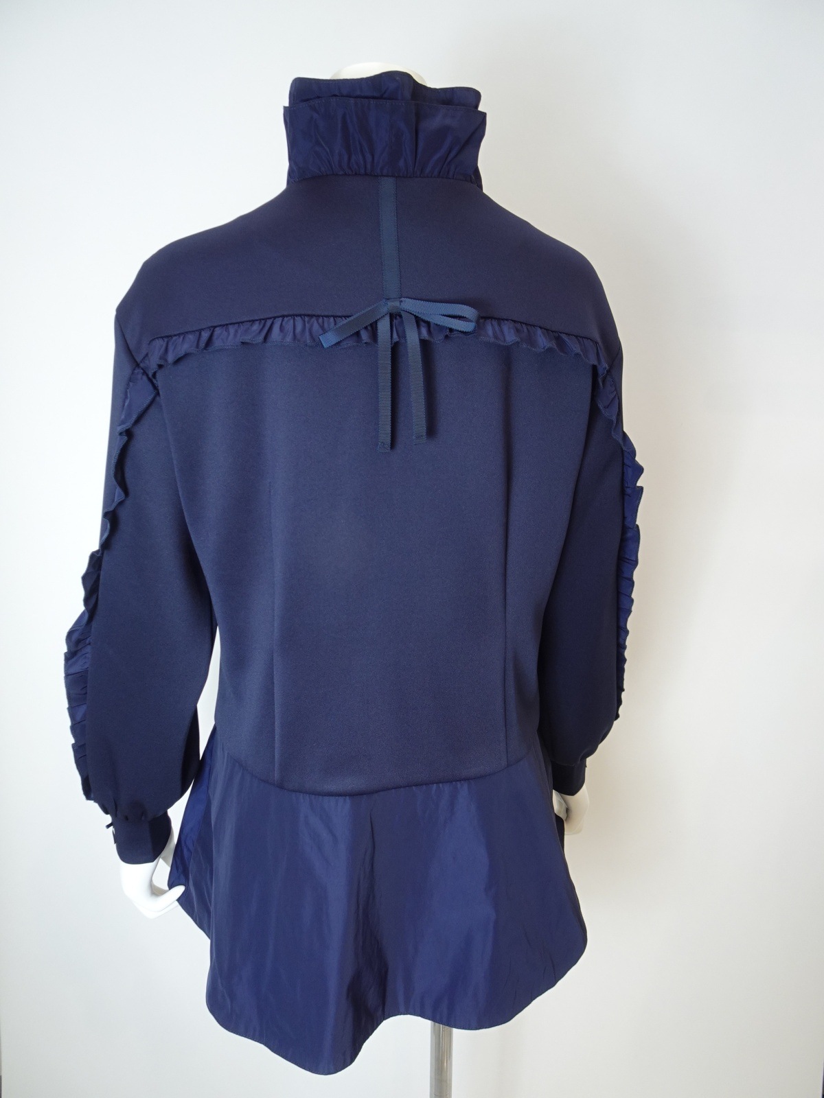 ♡ フリル衿異素材切替ジャケット 2025年春夏 フリル衿異素材切替ジャケット 2517001 ｜Super