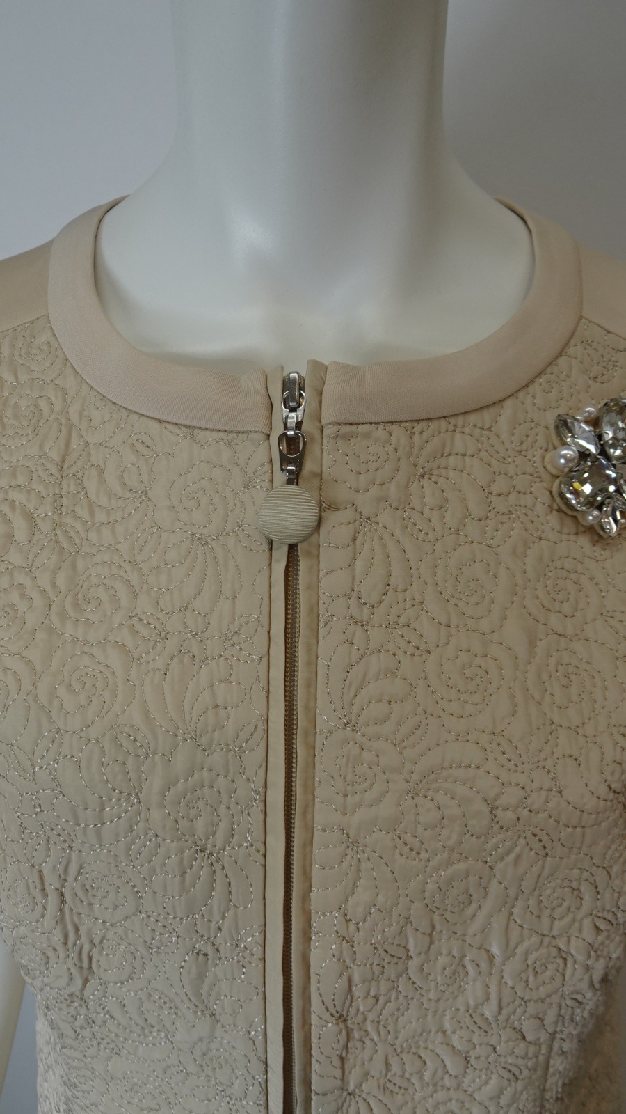 2025年秋冬 キルティング生地切替 前あきワンピース 2526014 ｜Super