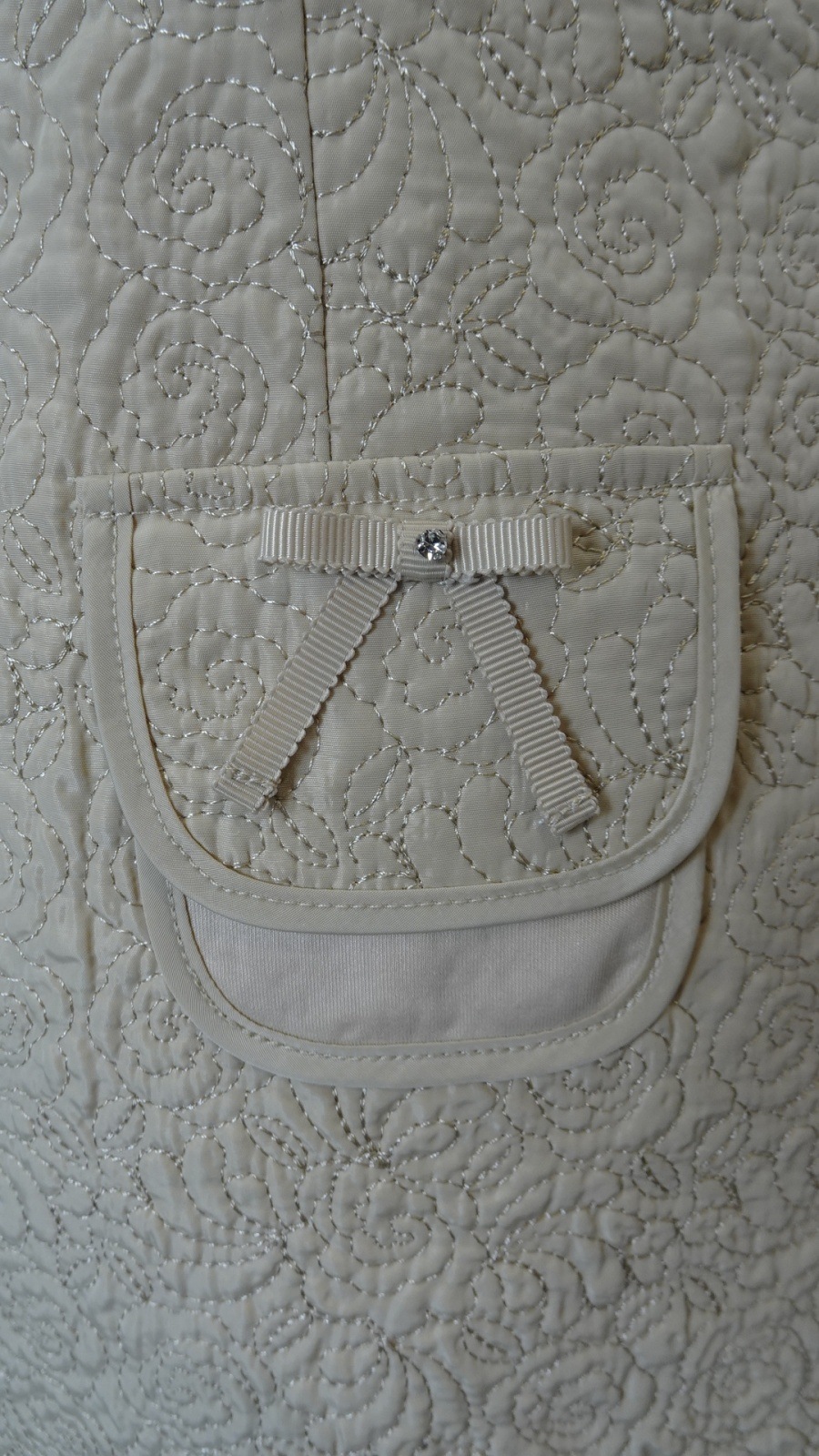 2025年秋冬 キルティング生地切替 前あきワンピース 2526014 ｜Super