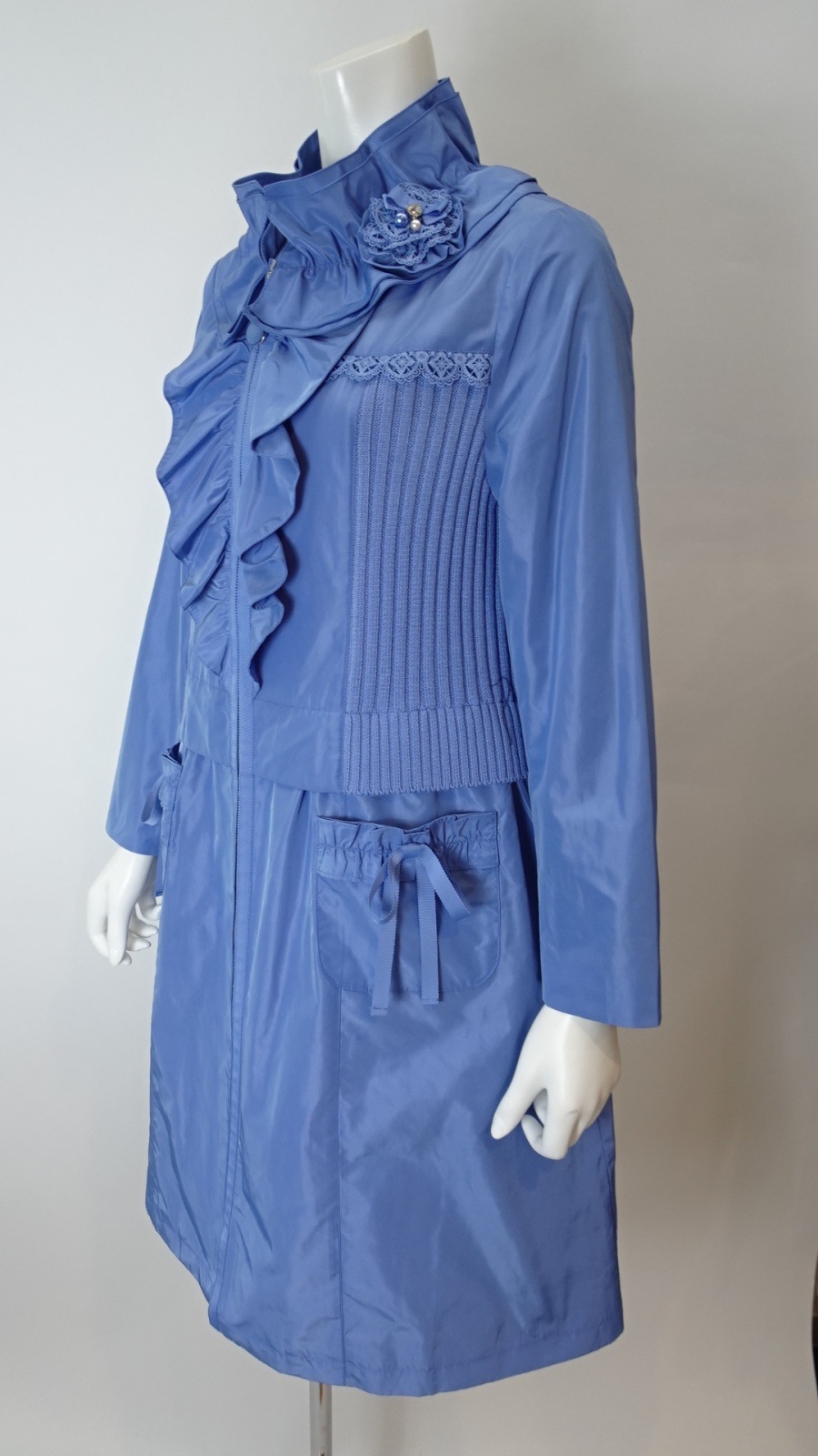 定価38500円2024AW⭐️スーパービューティースタンドフリル衿切替ジャケット アウトレットセール 50％OFF】スーパービューティー Super Beauty