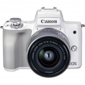 Canon キヤノン ミラーレス一眼カメラ EOS Kiss M2 EF-M15-45 IS STM レンズキット ホワイト 新品