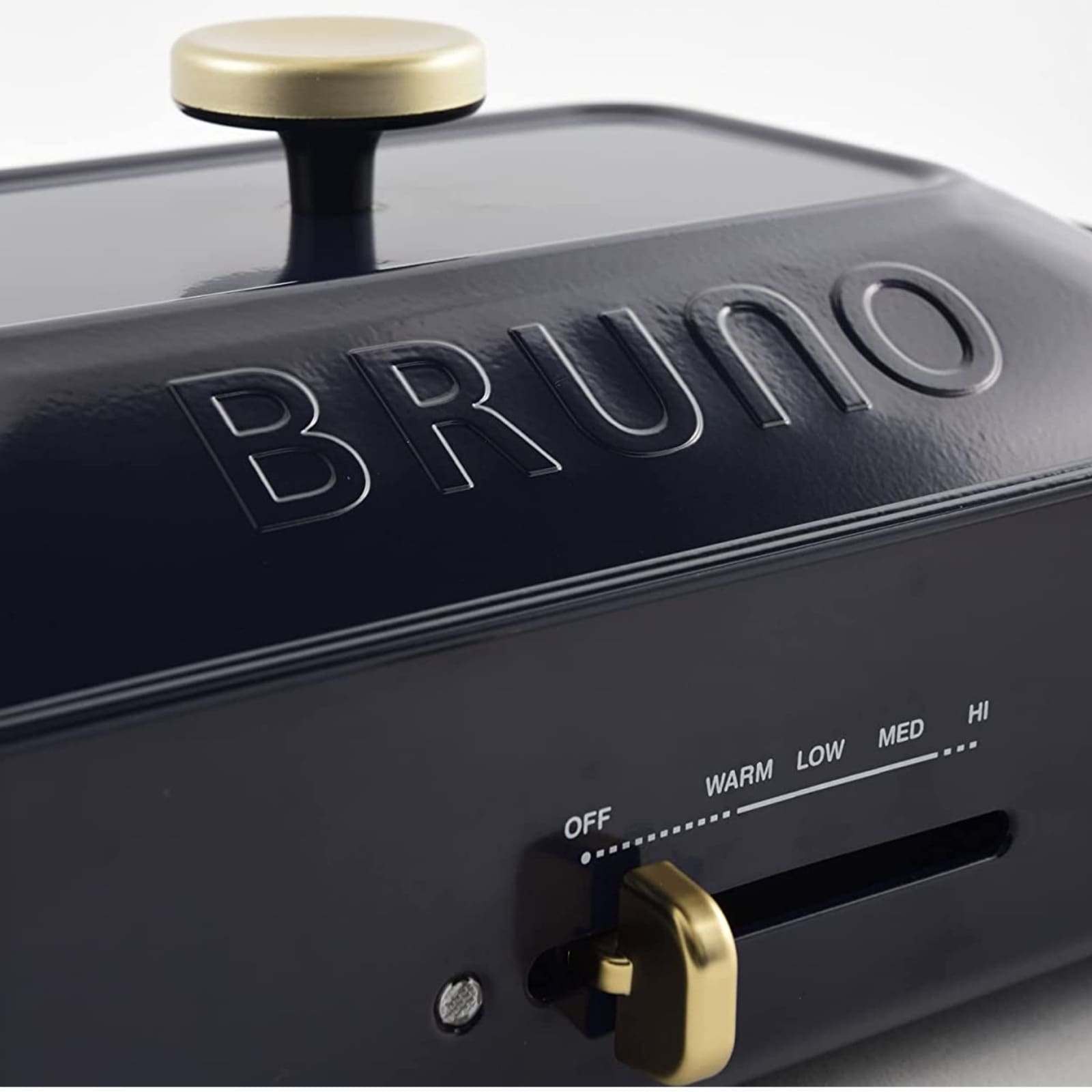BRUNO ブルーノ コンパクトホットプレート ネイビー 紺 BOE021-NV たこ焼き 平面 蓋 ふた付き 1200w 温度調節 洗いやすい 小さいサイズ 少人数用 ひとり暮らし