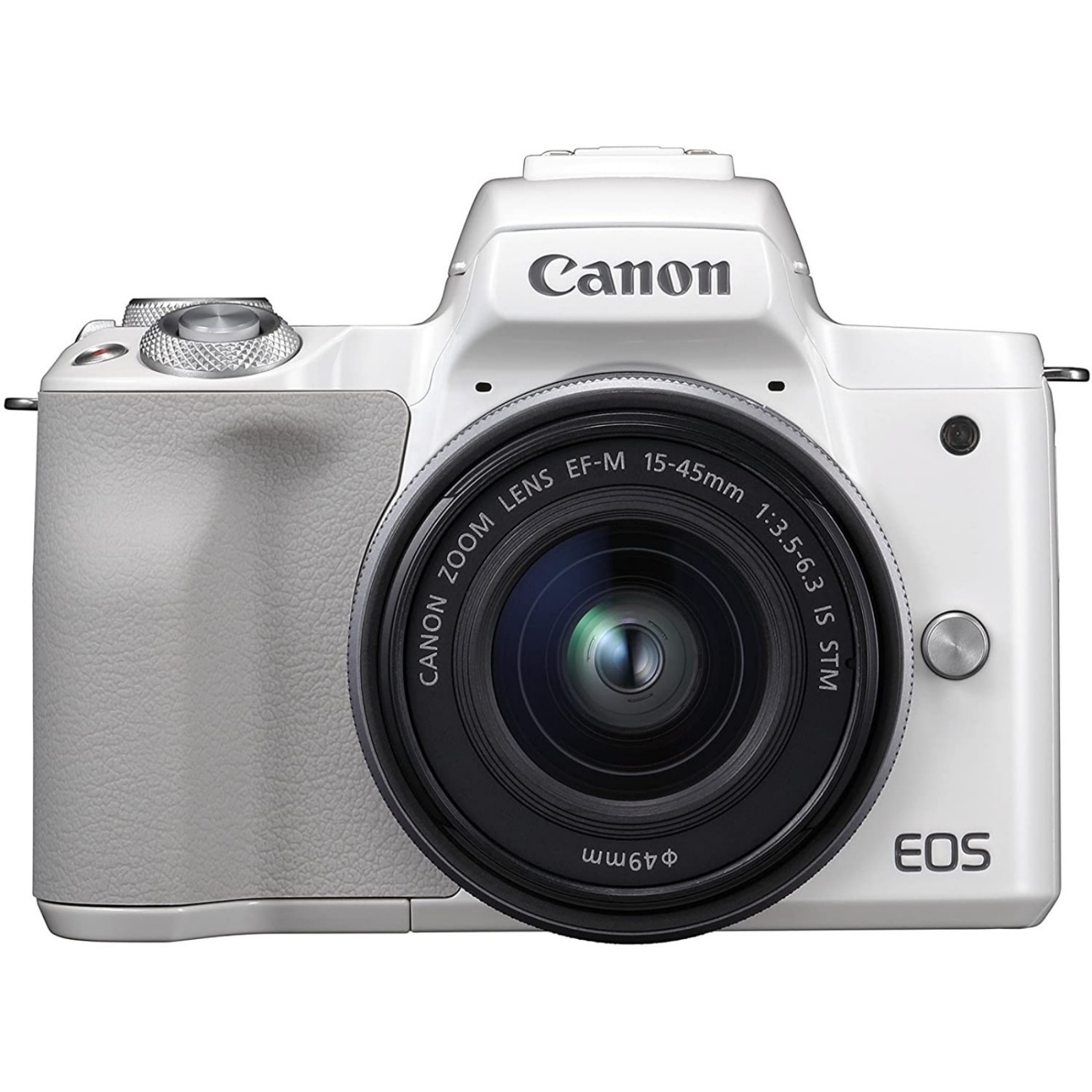 Canon キヤノン ミラーレス一眼カメラ EOS Kiss M EF-M15-45 IS STM レンズキット ホワイト 新品