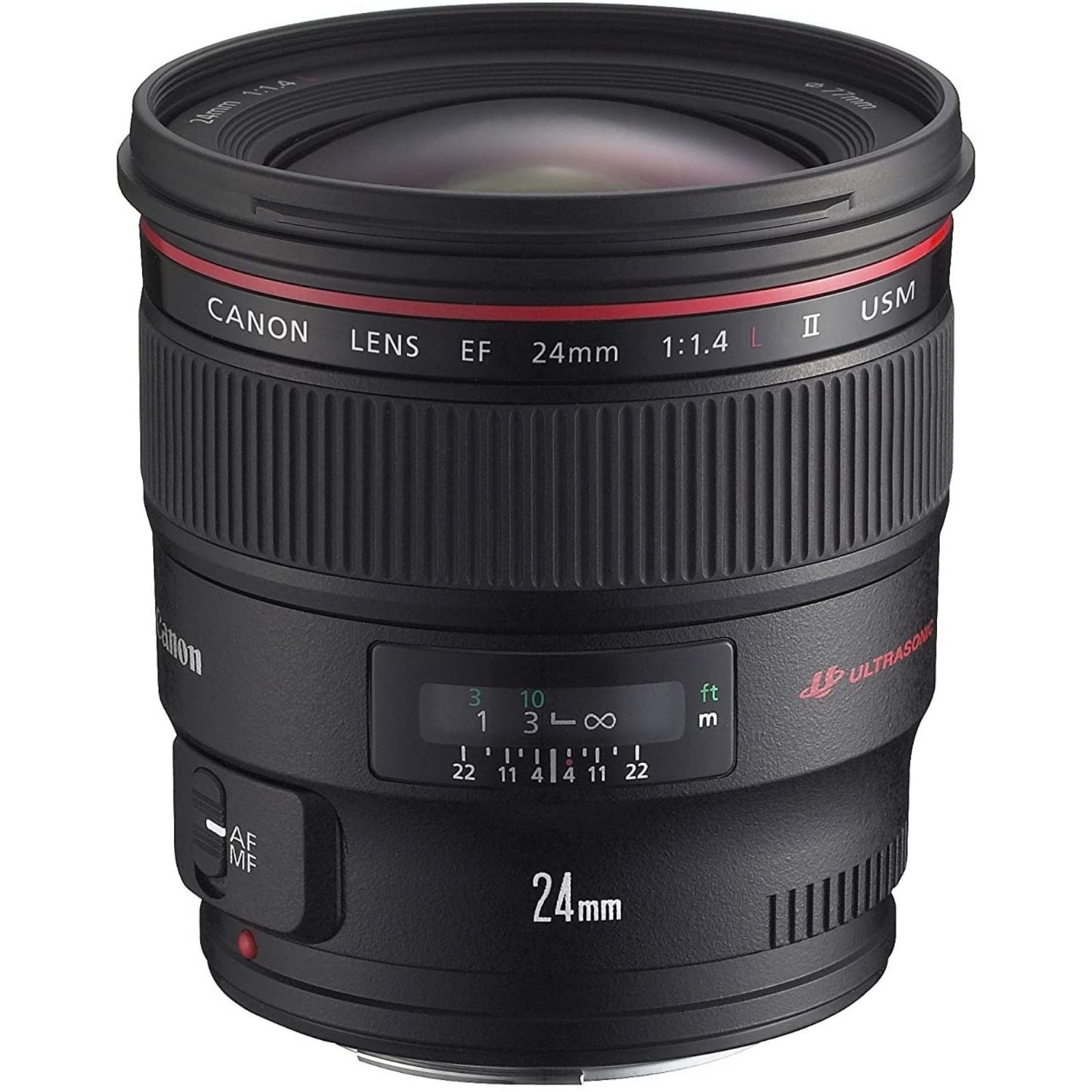 Canon キヤノン 単焦点広角レンズ EF24mm F1.4L II USM ブラック