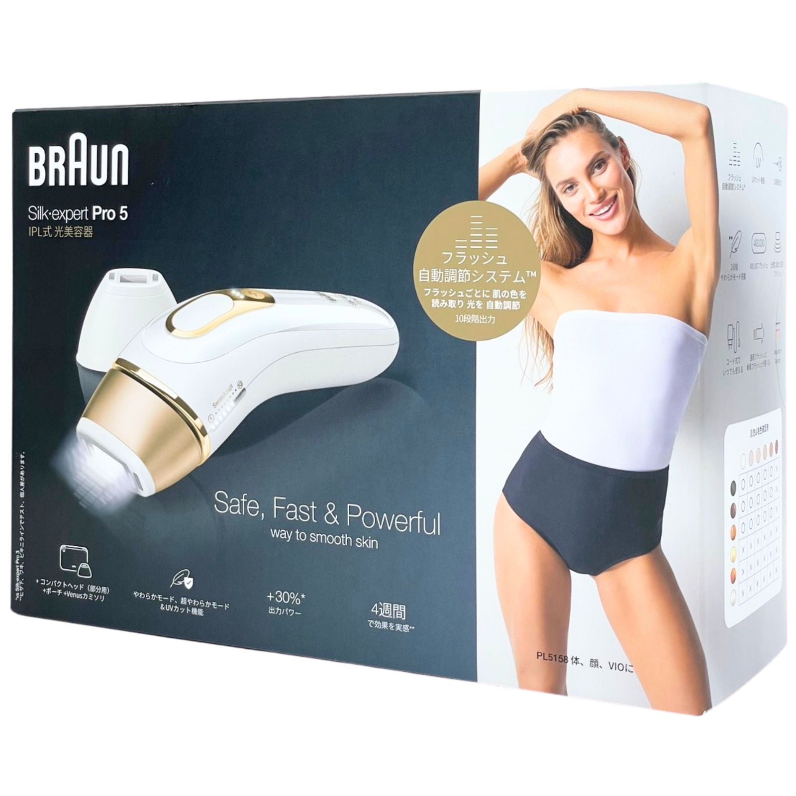 BRAUN ブラウン Pro5 PL5158 シルクエキスパート IPL式 光美容器 除毛 脱毛器 新品