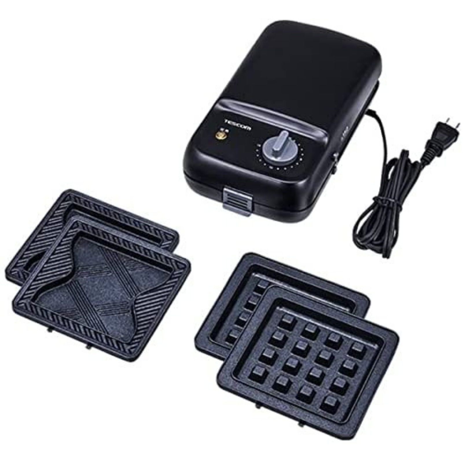 TESCOM テスコム ホットサンドメーカー ブラック THS50A-K