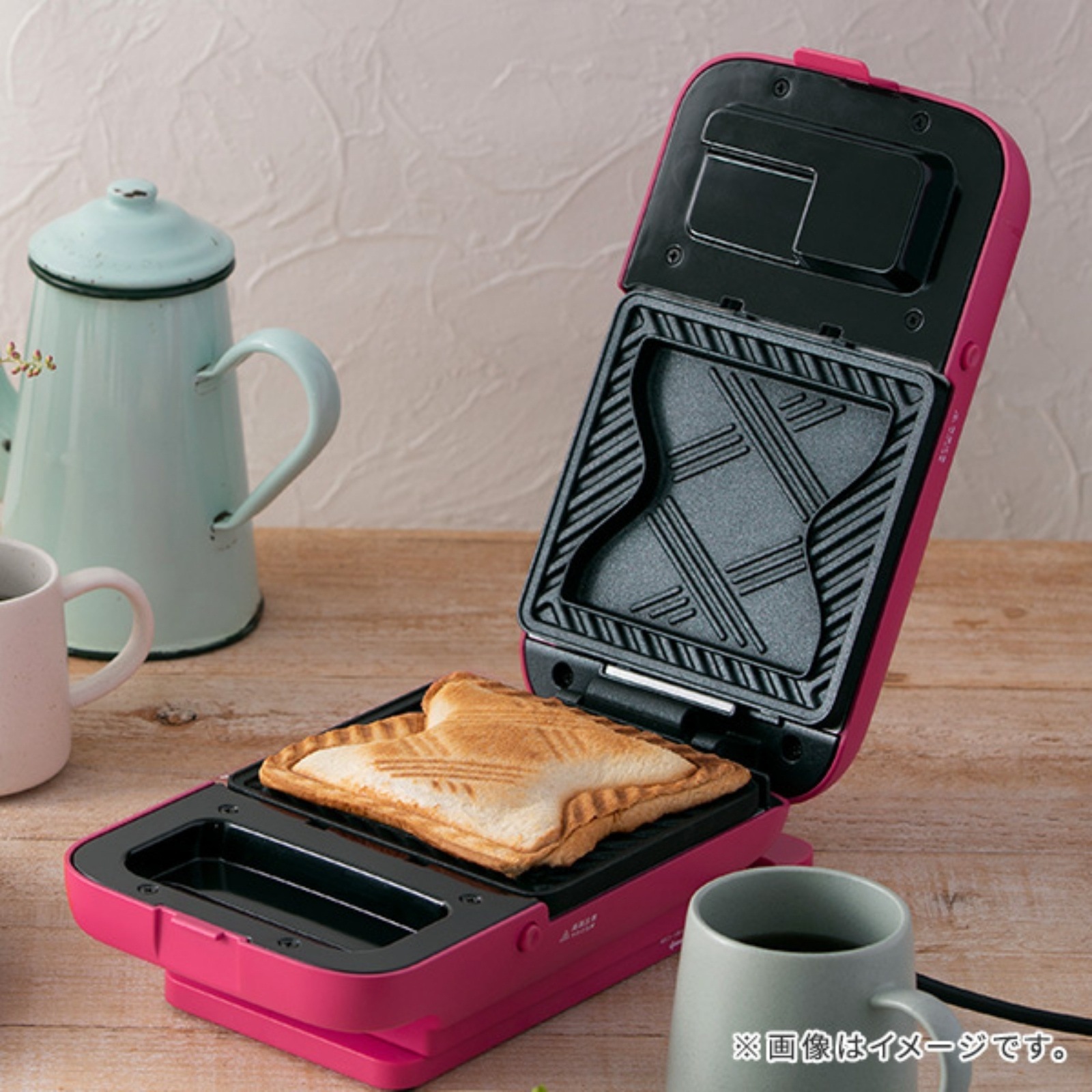 TESCOM テスコム ホットサンドメーカー ピンク THS50A-P