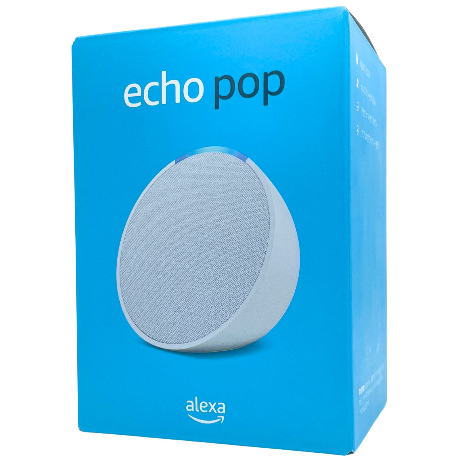 Echo Pop エコーポップ コンパクト スマート スピーカー グレーシャーホワイト アレクサ 音楽