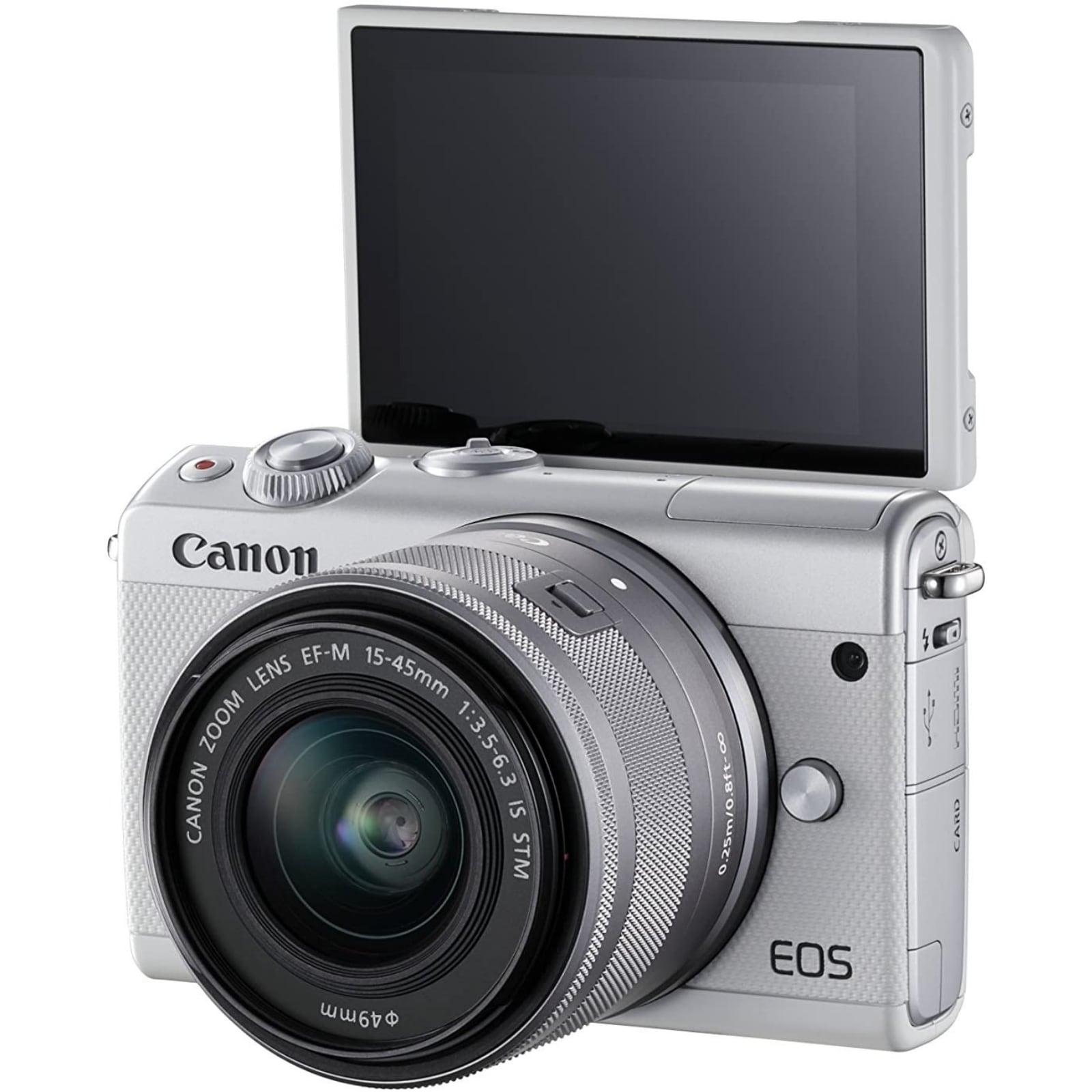 Canon キヤノン ミラーレス一眼カメラ EOS M100 EF-M15-45 IS STM レンズキット ホワイト 2210C014 新品