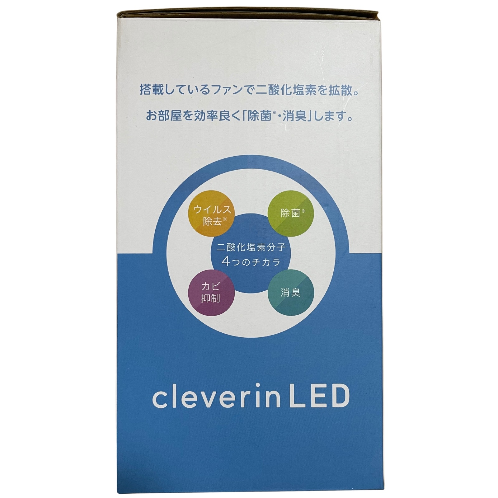 ドウシシャ クレベリンLED搭載 除菌 消臭器 ポット PIERIA グレー UGLC-1061 GY 新品