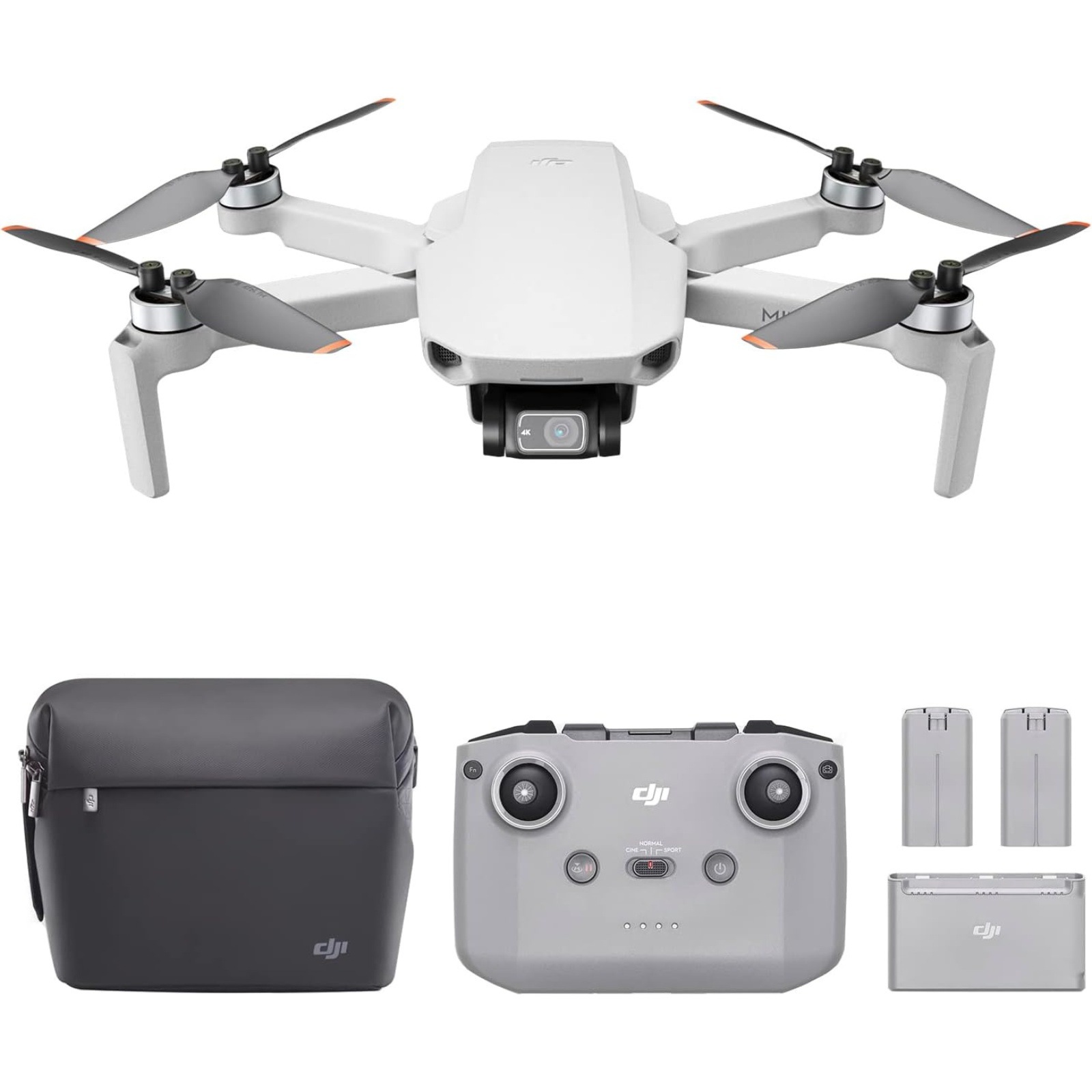 DJI Mini 2 Fly More コンボ ドローン 超軽量 折りたたみ 4Kカメラ搭載 