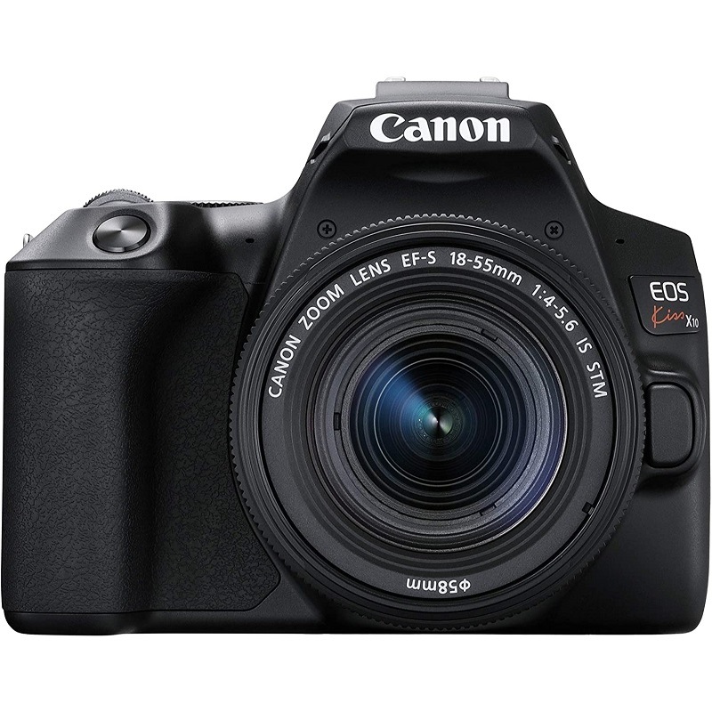 Canon キヤノン デジタル一眼レフ EOS Kiss X10 EF-S18-55 IS STM レンズキット ブラック 新品