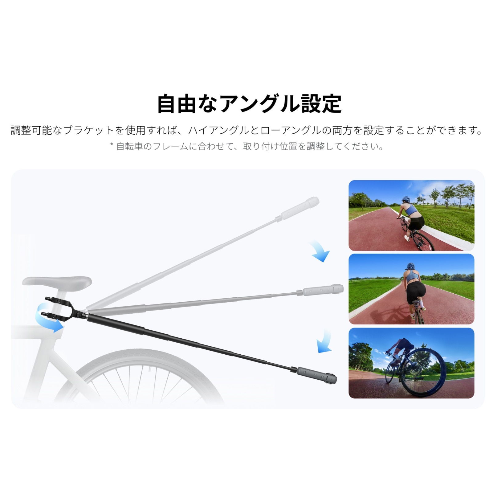 Insta360 X3 三人称視点自転車用テールマウント アクションカメラ 360度カメラ アクセサリー CINSTAVH 正規代理店