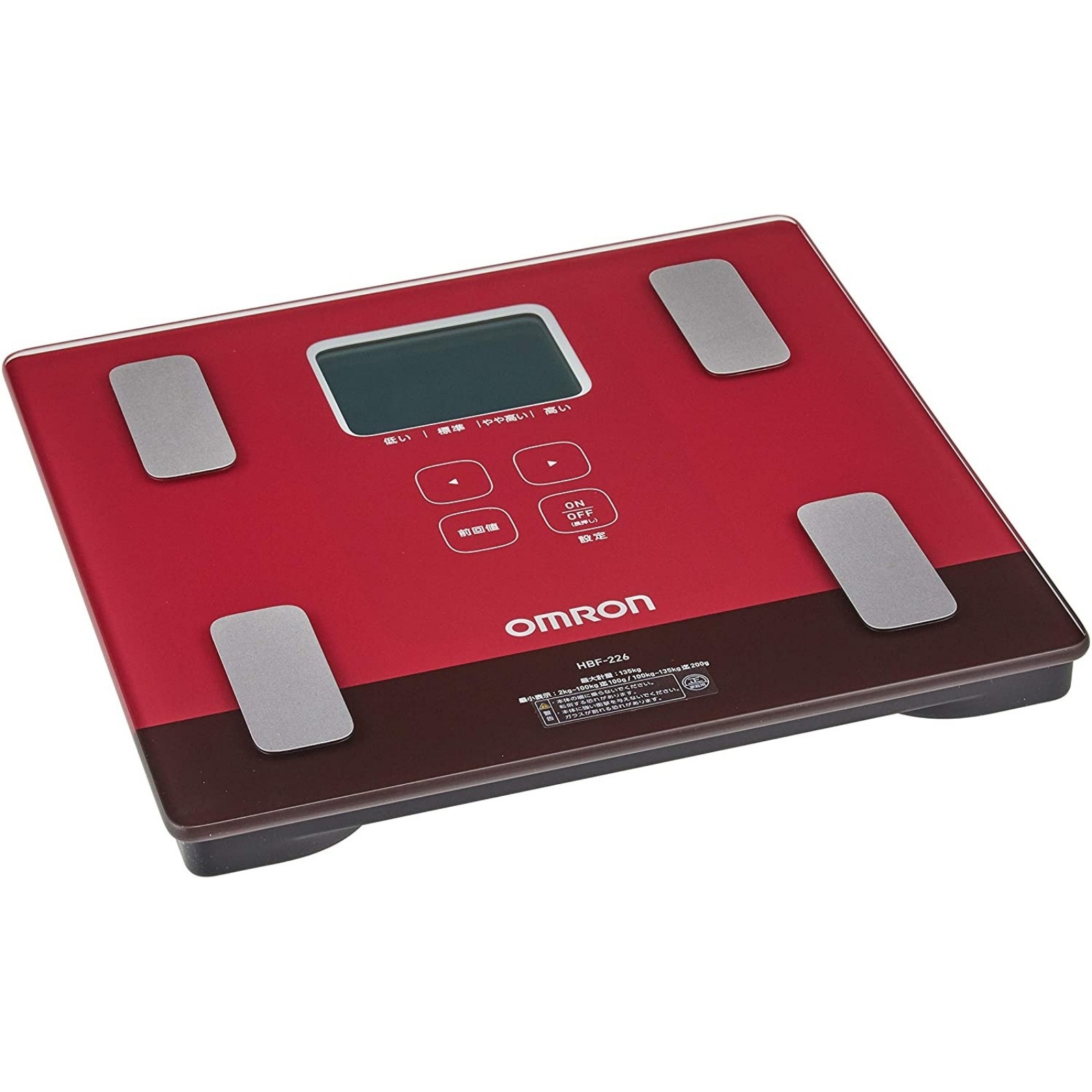 OMRON オムロン 体重・体組成計 自動認識機能 カラダスキャン レッド HBF-226-R