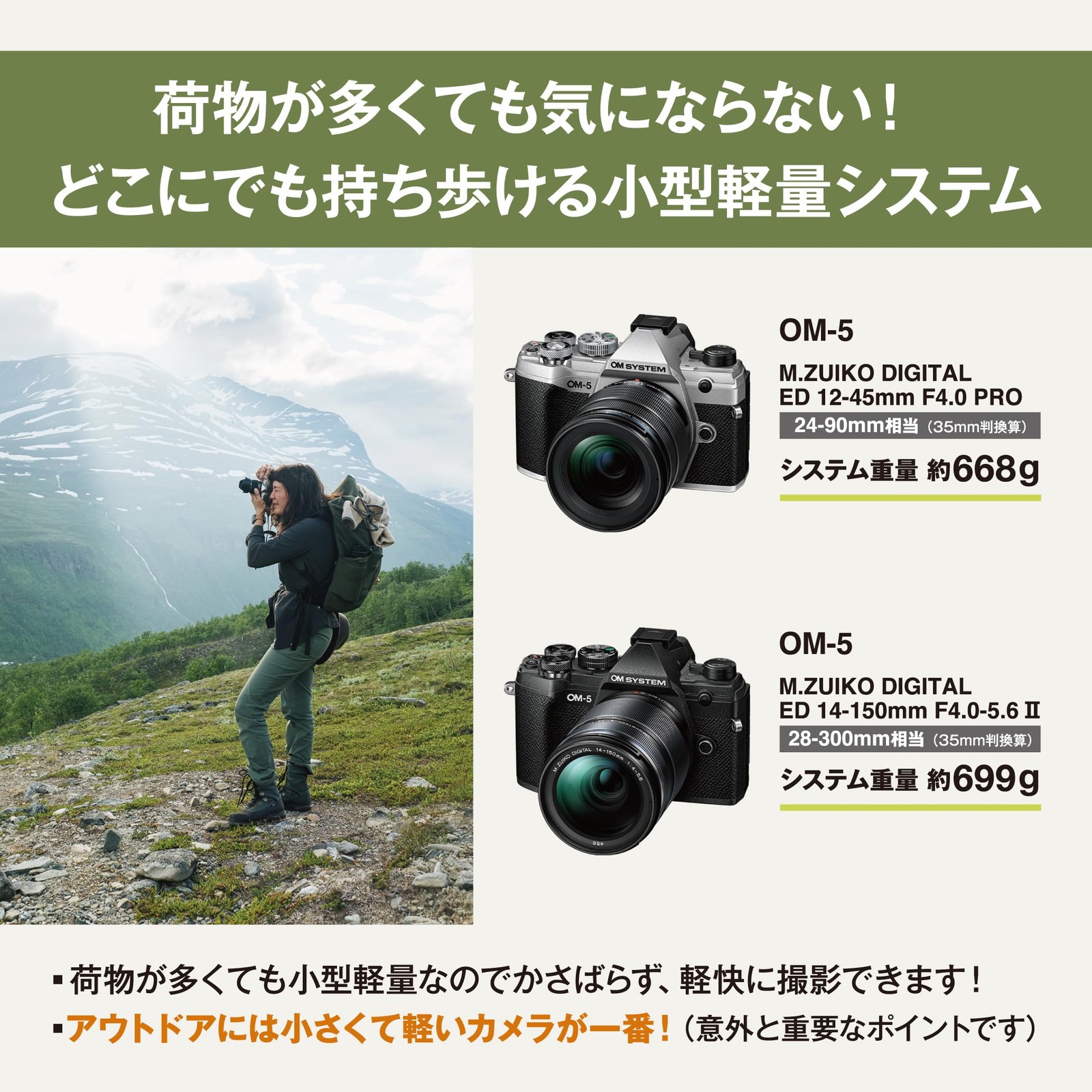 OM SYSTEM OM デジタルソリューションズ ミラーレス 一眼 カメラ OM-5