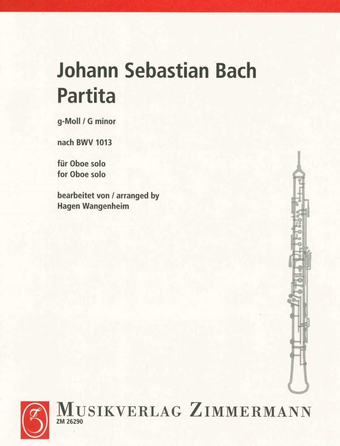 J.S.バッハ：パルティータ ト短調 BWV1013 | 楽譜 / 教則本,オーボエ
