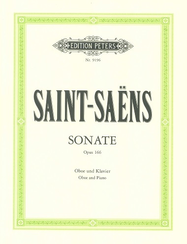 サン=サーンス：オーボエ・ソナタ 作品166 | 楽譜 / 教則本,オーボエ