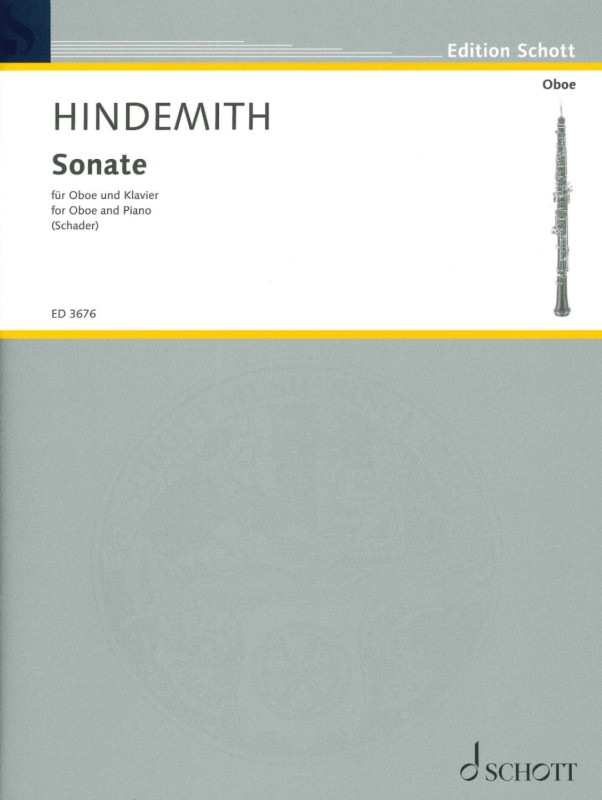 ヒンデミット：オーボエ ソナタ 楽譜 / 教則本,オーボエ JDRオンラインショップ