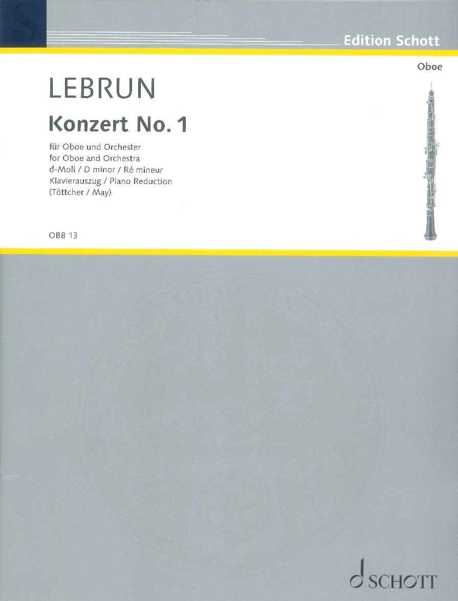 ルブラン：オーボエ協奏曲 第1番 ニ短調 | 楽譜 / 教則本,オーボエ