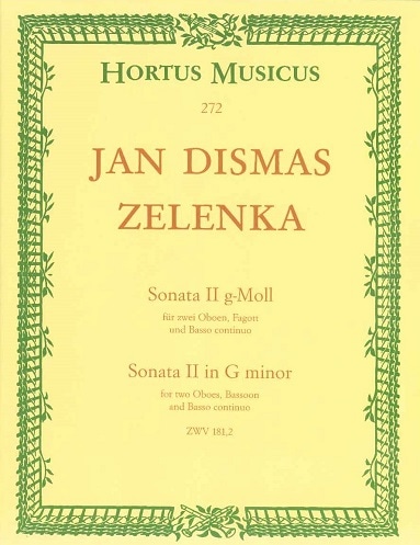 ゼレンカ：ソナタ 第二番 ト短調 | 楽譜 / 教則本 | JDRオンラインショップ