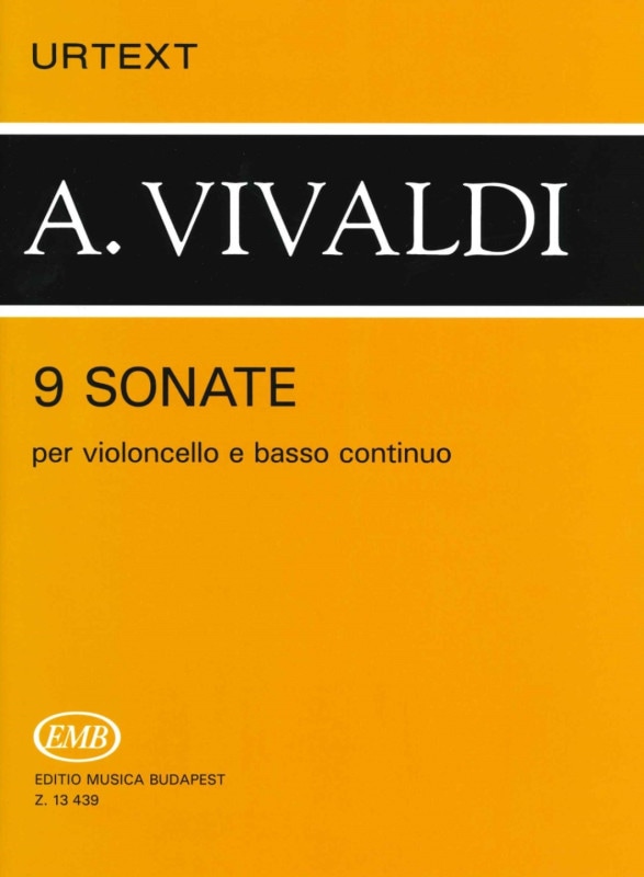 ヴィヴァルディ：9つのチェロ・ソナタ | 楽譜 / 教則本,ファゴット