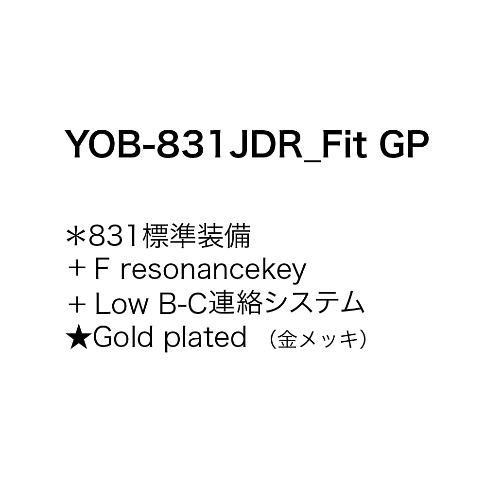 Oboe [YAMAHA] YOB-831JDR_Fit GP