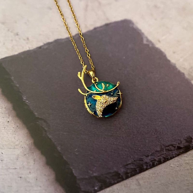 蒼鹿のペンダント