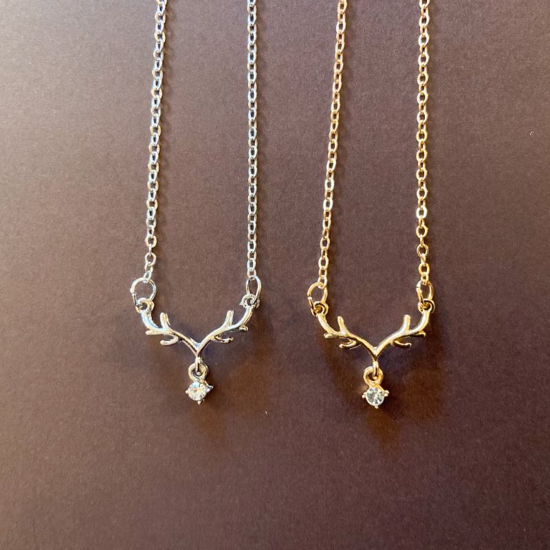 *キュートで上品なデザイン*【CHANEL】小鹿モチーフネックレス シャネル CHANEL ネックレス ココマーク チョーカー B24P CHANEL
