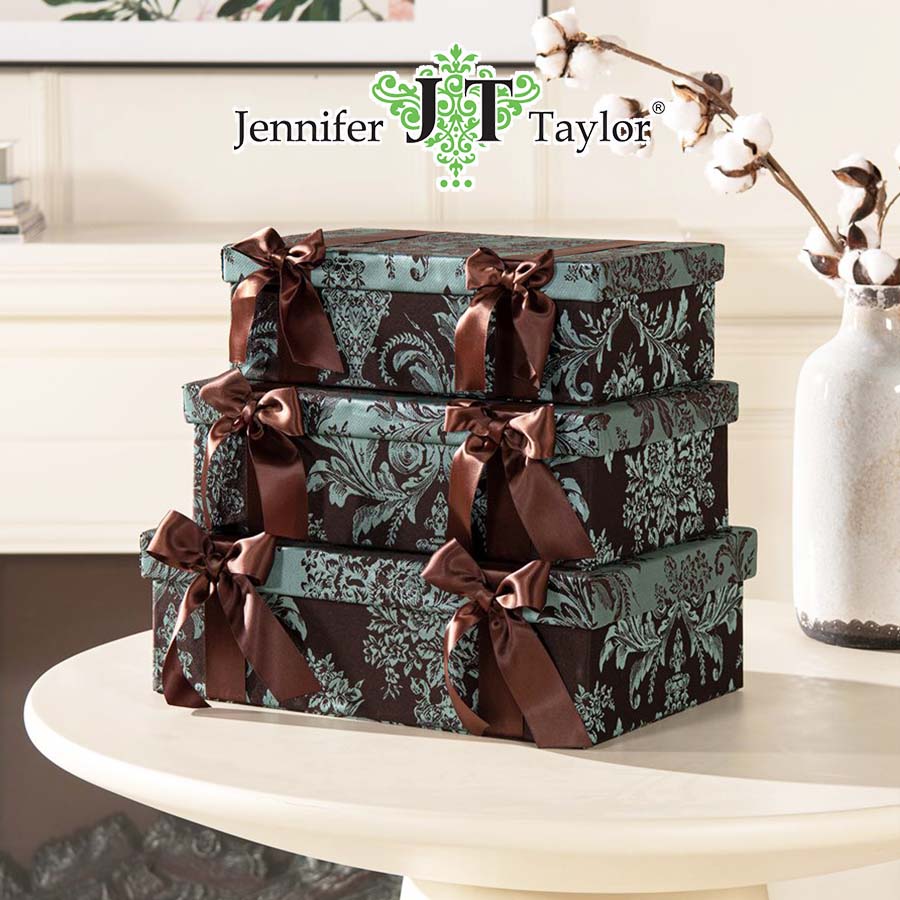 ボックス 3点セット 小物入れ ジェニファーテイラー リボン 赤 32718BX 楽天市場】ジェニファーテイラー 収納 ボックスの通販