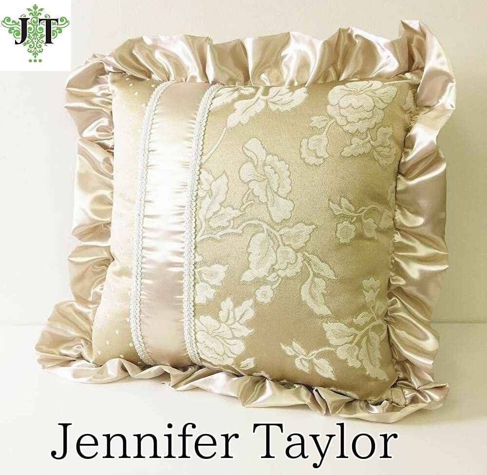 ジェニファーテイラー クッション 40x40cm フリル Heirloom Jennifer Taylor 32108CU